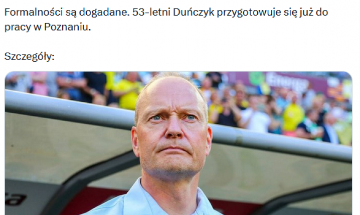 Oto nowy trener Lecha Poznań